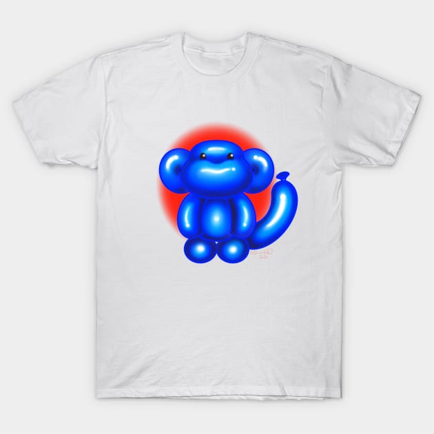 Balloon Monkey T-Shirt by MetroInk